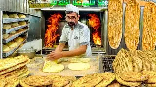 BAKING Barbari Bread in IRAN | Baking Iranian Bread