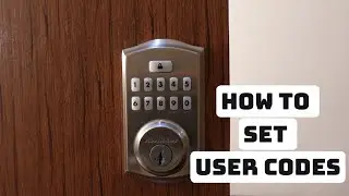 How to Set User Codes on Kwikset SmartCode 260 Door Lock