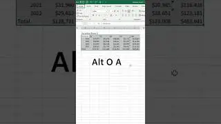 Formeting table in Ms Excel trick #excel #viralshort