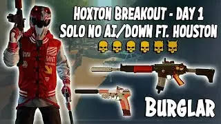 PAYDAY 2 - Hoxton Breakout Day 1 DSOD Solo No AI, Downs, Assets, Uppers ft. Houston - Burglar 2 ECM