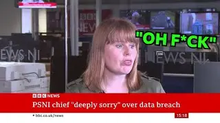 BBC News plays an outtake with reporter swearing