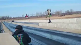 Twin turbo sn95 vs Buick rega. Bonne Terre drag strip 3-9-25