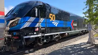 Amtrak California Zephyr #6 with Phase IV #184 leading and ALC-42 #301 on the triple header
