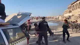 Some Palestinians return from Zikim Crossing with injuries after collecting aid