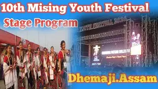 10th Mising Youth Festival Stage Program At Dhemaji Kareng Chapori ! 2026.Priyam chiku Official 🙏