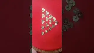 Sequins work embroidery#youtubeshorts