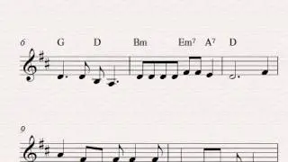 Free easy violin sheet music, Swing Low Sweet Chariot