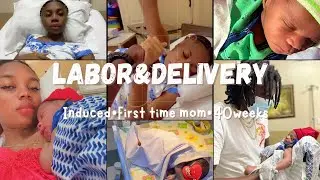 LABOR AND DELIVERY VLOG/INDUCED AT 40 WEEKS *RAW&REAL*Birth vlog//2022||SASHEYNELSON||