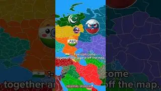 India and Pakistan save Russia from the US #india #pakistan #usa #russia #countryballs