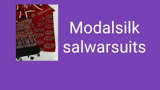 Modal silk salwar suits Modal silk churidhar