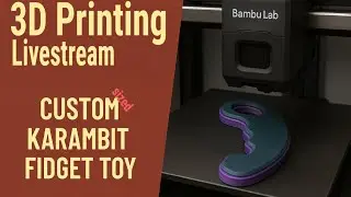 Custom 3D Printed Fidget Toy | Karambit Style