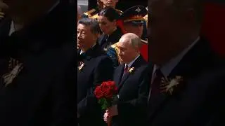 Russian President Putin With Chinese President Xi #victory #leadership #vladimirputin #moscow #short