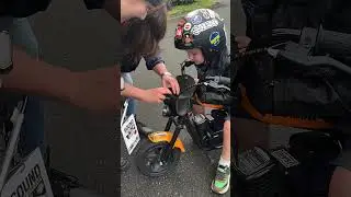 What&rsquo;s in the little biker&rsquo;s bag? Just stickers 😆