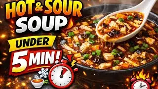 Restaurant Style Hot & Sour Soup at Home | Ready in 5 Min🍜
