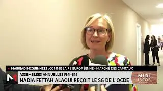 Assemblées annuelles FMI-BM : Nadia Fettah Alaoui reçoit la SG de l'OCDE
