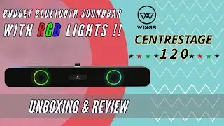 Wings Centre Stage 120 Bluetooth Soundbar🔥| Unboxing & Review | Bluetooth Speaker | Budget Soundbar
