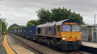 &ldquo;GBRF the first decade John Smith MD&rdquo; 66732 4E39 containers 18:11 9E Lea Road 15/8/2024