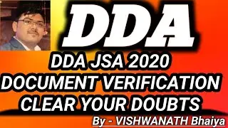 #DDA JSA DOCUMENT VERIFICATION PROFORMA
