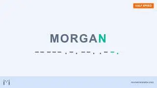 Morgan in Morse code