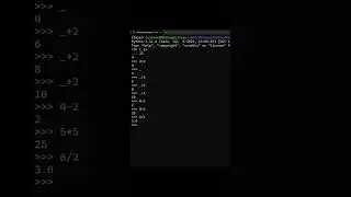 Using Python as a Desk Calculator