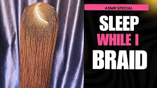 ASMR : How to make C part Cornrow Wig using 6by6 Closure. #asmrcommunity #asmrvideos #lacewig #braid