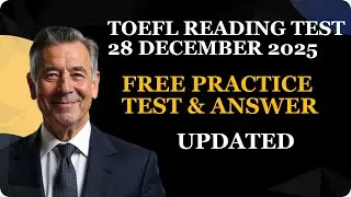 TOEFL Reading Practice Test With Answers 28 December 2025