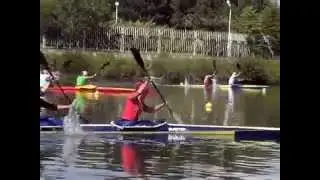 Flatwater kayak training session 500m  juniors
