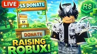 RAISING ROBUX LIVE 💸 | Roblox Please Donate | Support Small Creator 🔴