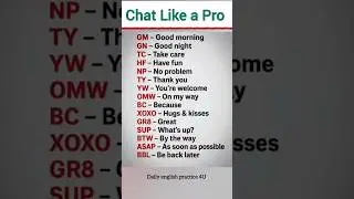 Chat Like a Pro 😎 #speakingeveryday #english #englishlanguage #learn #spokenenglish #shortfeed