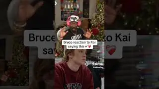 Bruce reaction to Kai saying this 💀😭  #kaicenat#youtubeshorts #shorts #youtubeshorts