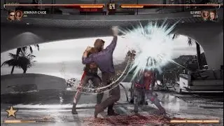 MK1 Hitting Johnny Cages Unblockable Fatal Blow (Funniest Moment)