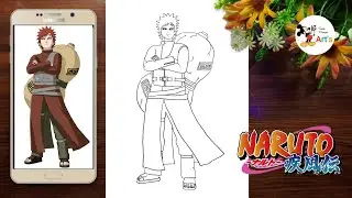 How to draw gaara full body || gaara drawing  from naruto || anime full body drawing
