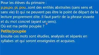 Lecture syllabique