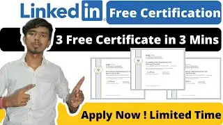 Linkedin Free Courses With Certificates | Linkedin 3 Free Certificate | Linkedin Certification