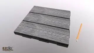 How to install composite deck tiles?