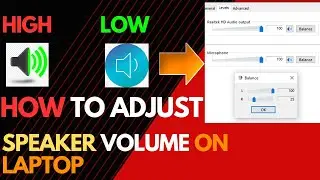 How to Adjust Speakers Volume in Laptop PC Windows 10