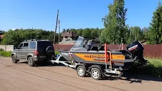 Тест-драйв лодки и HARDVIZION HV500 DC с мотором GLADIATOR 60 EFI (GEF60FVEL-T)