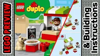 PREVIEW: 10927, LEGO Duplo, Pizza Stand​ & Building Instructions! LEGO 2020