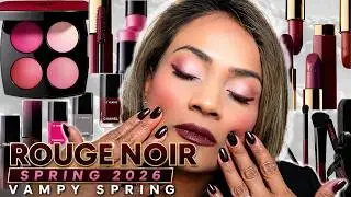 CHANEL ROUGE NOIR 2026 SPRING COLLECTION | VAMP LOOK IN SPRING? 90s KARL LARGERFELD LEGENDARY COLOR!