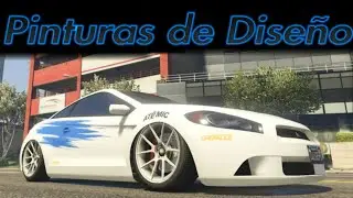 Pinturas de dise&ntilde;o como poner,modear autos GTA V Historia XBox 1, Series PS4 y PS5 Actualizado Pt, 1