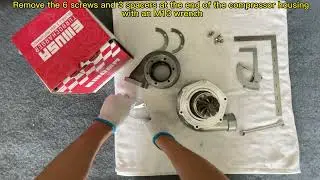 [Maintenance Video] How to replace the CHRA of GT3582-T3 with Emusa CHRA?