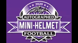 2020 Leaf Autographed Mini Football Helmet Triple Box Break #3