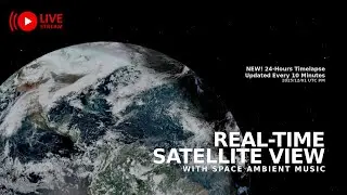 Ambient Earth From Space Scene &mdash; GOES-19 Satellite View Western Hemisphere for Sleep 🌌 011225 AM