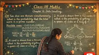 Class 8 Maths Chapter 12 Data Handling Exercise 12.4 | Probability Questions | NCERT CBSE | Study21A