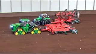 WOW! MEGA RC FARMING! MODIFIED RC TRACTORS AND FARMING MACHINES! IN 1/32 SCALE!