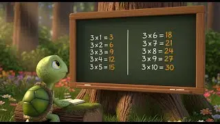 Tablas de Multiplicar del 3 - Tres por uno, tres! 3x1=3