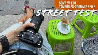 Тест камеры Sony ZV-E10 с объективом Tamron 28-200mm 2.8/5.6 в репортажной съемке блога