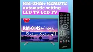 Universal LCD LED TV remote RM-014S+ automatic setting