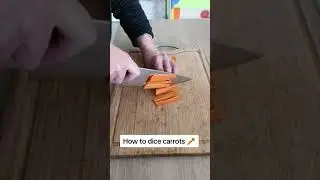 Simple way to dice a carrot #chefswords #howtodice via CHEFSWORDS
