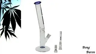 WS - TX Burner 2.0 Glass Ice Bong - Blue Line